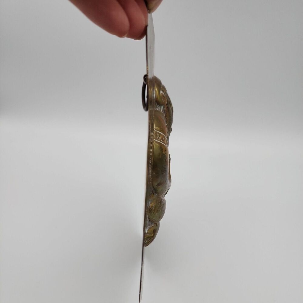 Quimbaya Brass Wall Hanging with Fish Mark & Qimbaya Stamped on the back - Picture 12 of 13